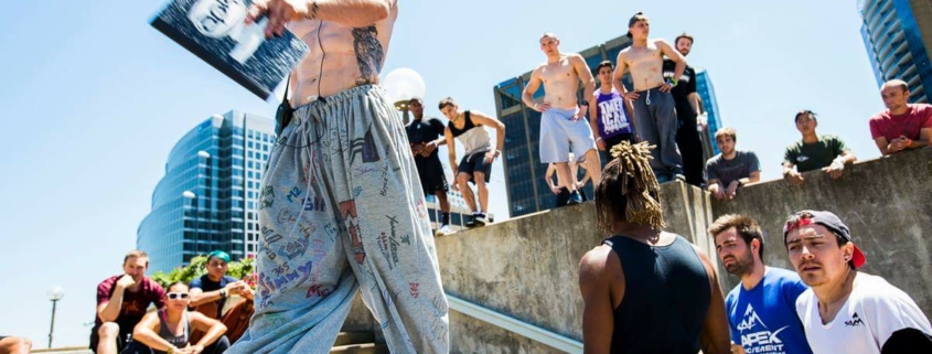 Chad running the best parkour class