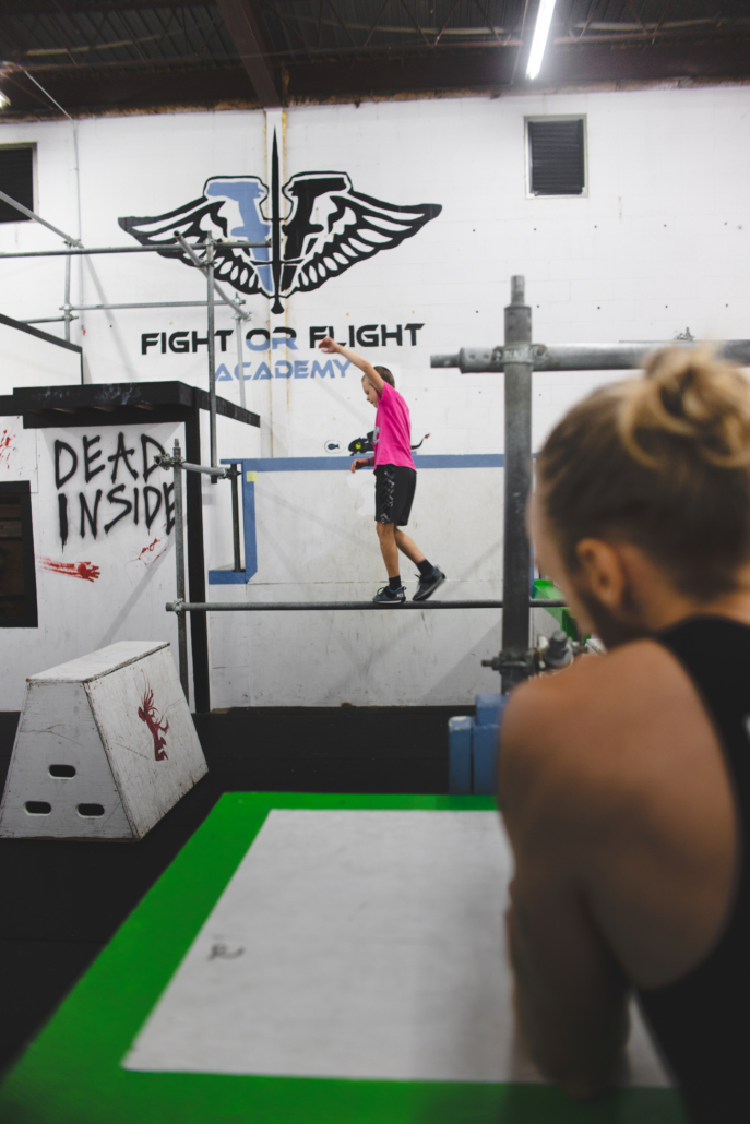 Chad Coaching the best parkour class in Minnesota